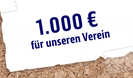 1000 Euro für unseren Verein