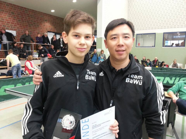 Alexander Gerhold mit Trainer Yong Fu